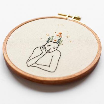 Wildflower Girl Pdf Embroidery Pattern Tutorial |..