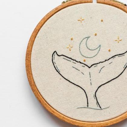 Celestial Whale Tail Pdf Embroidery Pattern..